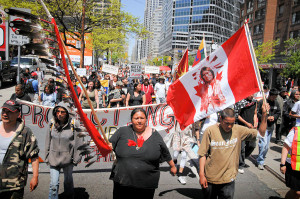 First Nations Action March. Photo by Allan Lissner.