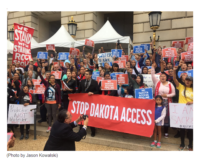You are currently viewing Hundreds Rally Against Dakota Access Pipeline Outside President Obama’s Final Tribal Nations Summit