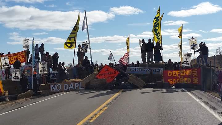 You are currently viewing Citing 1851 Treaty, Water Protectors Establish Road Blockade and Expand Frontline #NoDAPL Camp