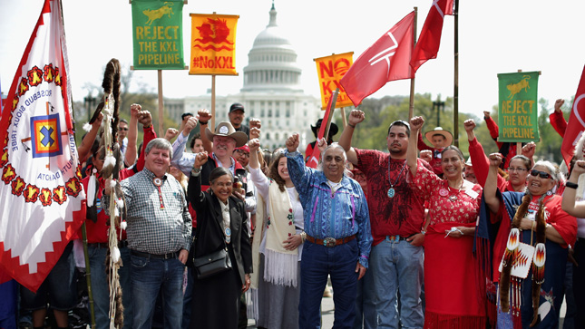 Read more about the article Indigenous Groups Pledge Mass Mobilization to Stop Keystone XL Pipeline and Dakota Access Pipeline